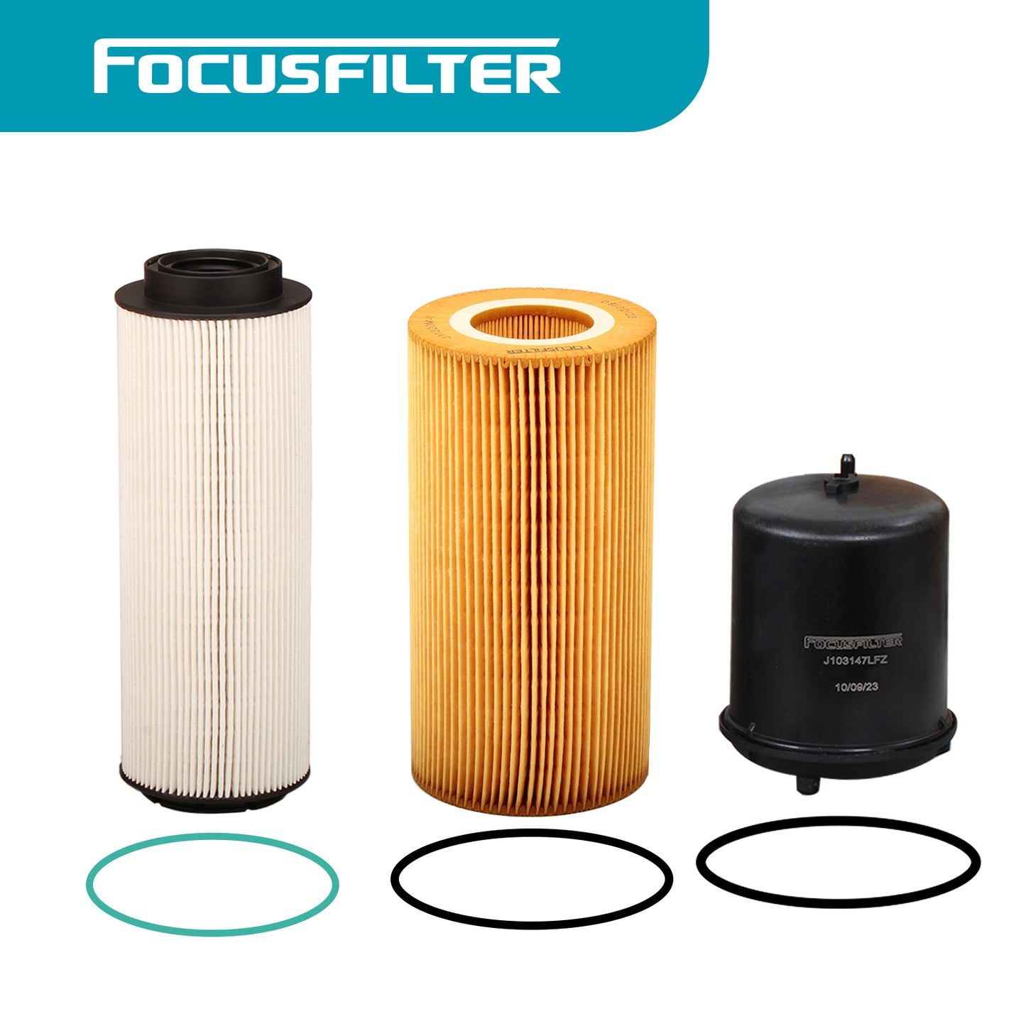 2277129 Fuel Water Separator Filter,1922496 Oil Filter,1948921 Oil Filter Replace 1852006PE 2133096 1872106 P550952 P550812 LF16233 Compatible with MX11 MX13 EPA13 Engine Peterbilt DAF Kenworth Truck