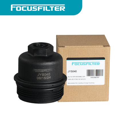 Engine Oil Filter Housing Cover Cap No.11428575907 for BMW X1 28i 2.0L 2016-2019 for BMW X2 2018-2019 Plastic Black