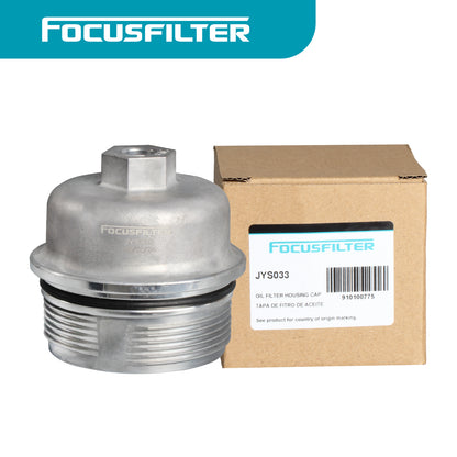 Engine Oil Filter Housing Cover Cap 12583470 for Camaro 3.6L 2010-2015 Metal Silver Tone