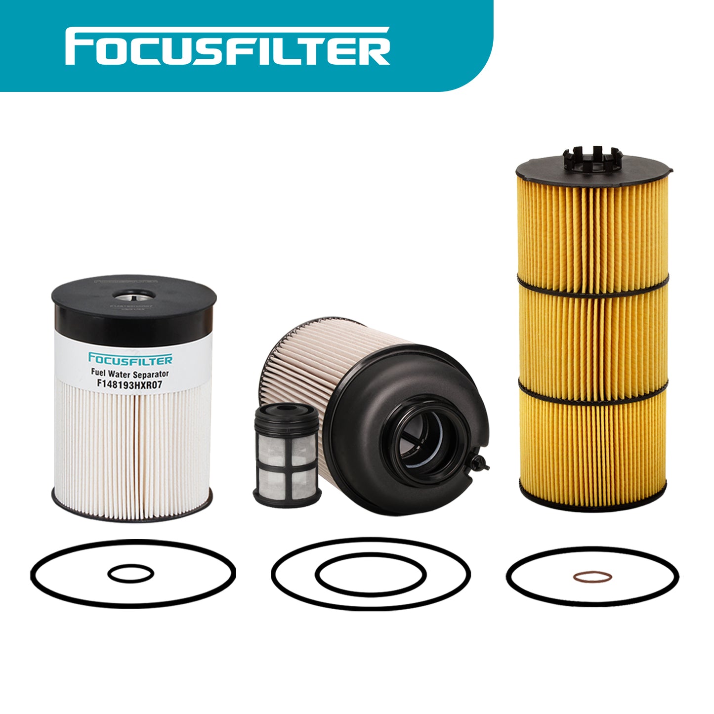 PF9908 P551063 A4720900651 Fuel Filter P551005 LF17511 P7505 Oil Filter P551011 FS19915 PF9804 Fuel Water Separator Filter Replace WF10103 LF17474 Compatible with DD13 DD15 DD16 Detroit Diesel Engine