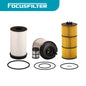 LF17511 Oil Filter PF9908 Fuel Filter R61709 Fuel Filter Replace for P551063 A4700903151 P551005 A4721800109 FS20176 PF46235 Compatible with DD13 DD15 DD16 Detroit Diesel Engine