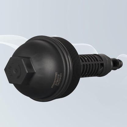 Oil Filter Housing Cap Assembly Compatible with BMW 335d 2009-2011, X5 2009-2013, 3.0L, Oil Filter Housing Cover, Replace# 11427789323