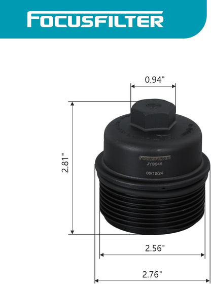 68079747AC Oil Filter Housing Cap For - 2011-2013 200, 300, Town & Country, Avenger Challenger Charger Durango Journey, Grand Caravan, Grand Cherokee, 2012-2013 Wrangler