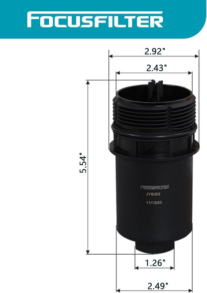 06K115408 Oil Filter Housing Cap Compatible with Passat Jetta Volkswagen Beetle Golf L4 Replace 06L115678C TFW624