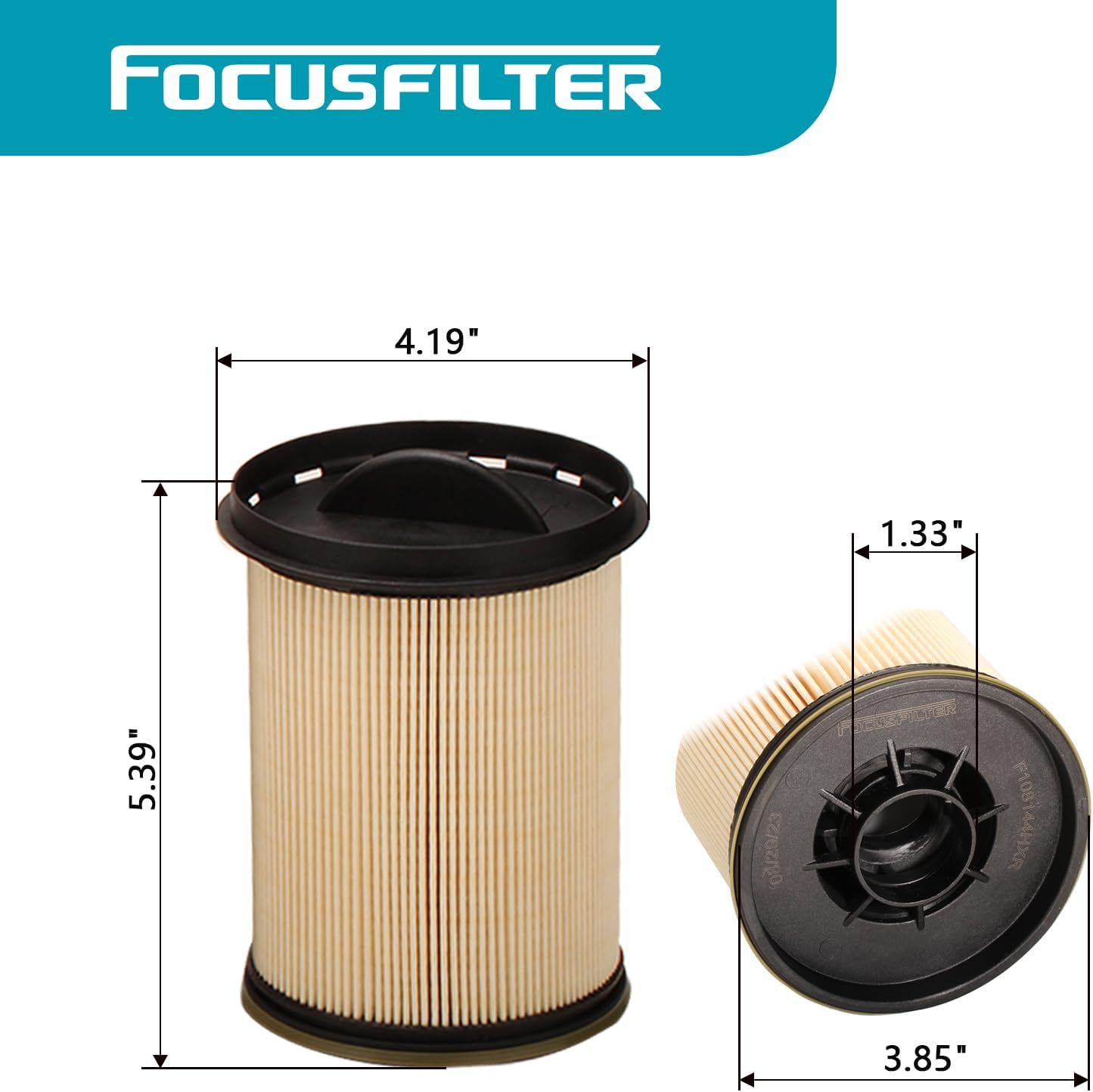 68157291AA Fuel Filter Replacement Compatible with 2010 Ram 6.7L Cummins & 2011-2024 Ram 2500 3500 4500 5500 6.7L L6 Diesel Engine 68065608AA 680616344AA MO608 DF99085 68436631AA