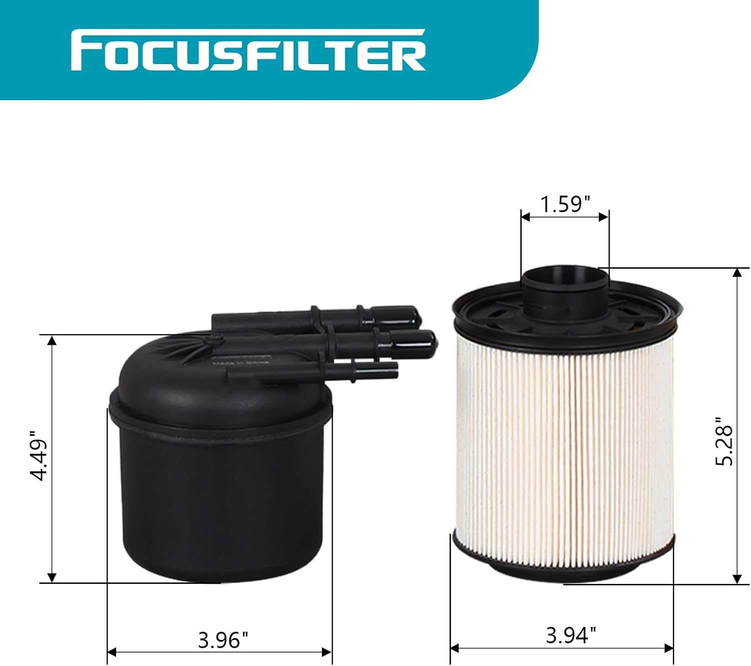 FD4626 Diesel Fuel Filter Replace 2017-2024 F650 F750 6.7L HC4Z-9N184-B