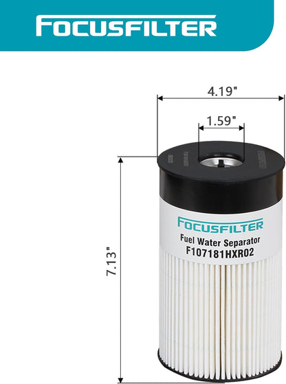 FS19766 Fuel Water Separator 2 microns Replaces 5580012785 102525 382137 57456 84456 7456 P550852 Compatible with Cummins ISX