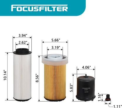 2277129 1852006 Fuel Water Separator Filter,1922496 Oil Filter, 2234788 Oil Filter EPA 17 SERVICE KIT 1922496 HU12009 Compatible with MX11 MX13 EPA13 Engine Peterbilt DAF Truck