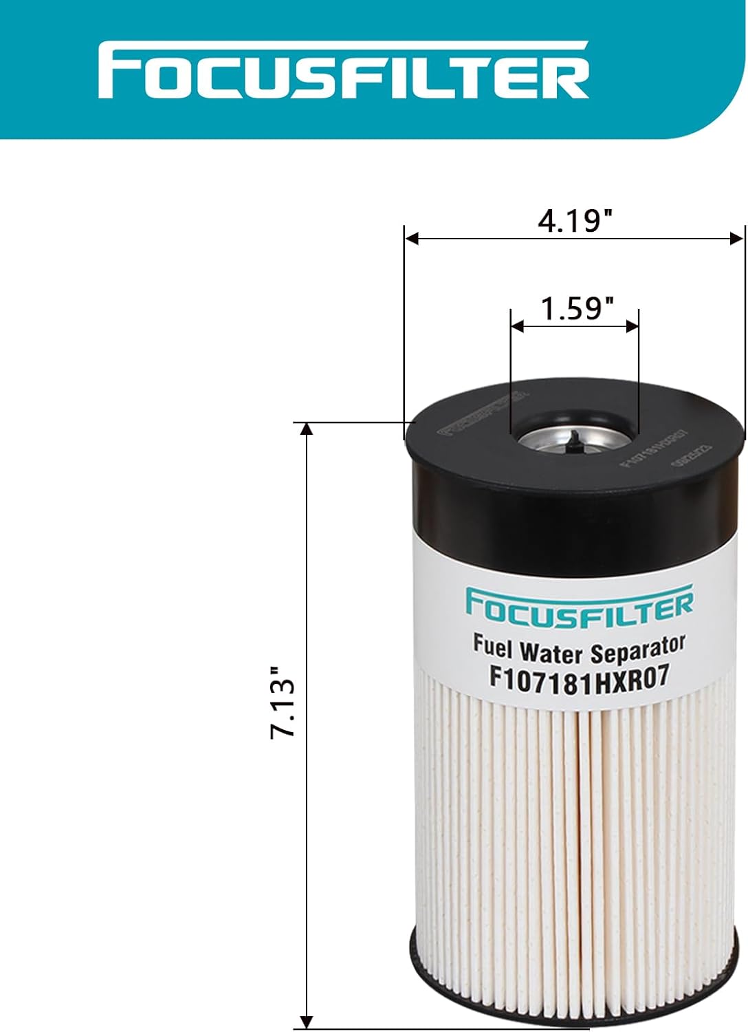 FS19763 Fuel Water Separator 7 micron Replaces P550851 PF7930 WF10005 21737499 85120233 FS19763 P550849 L9765 L9763FXL 33763 FS19764 FS19766 PF9814 102761 Compatible with Cummins ISX