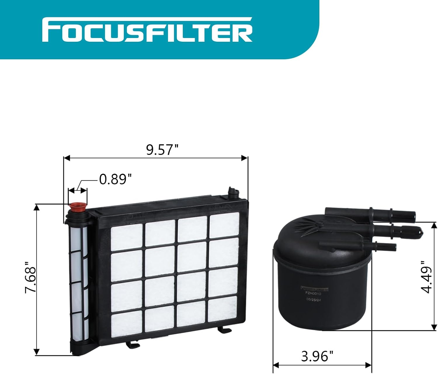HC3Z-9N184-B Fuel Filter For Ford 2017-2022 F-250, F-350, F-450, F-550 Super Duty V8 Replace FD-4624, FD-4625, HC3Z-9N184-B