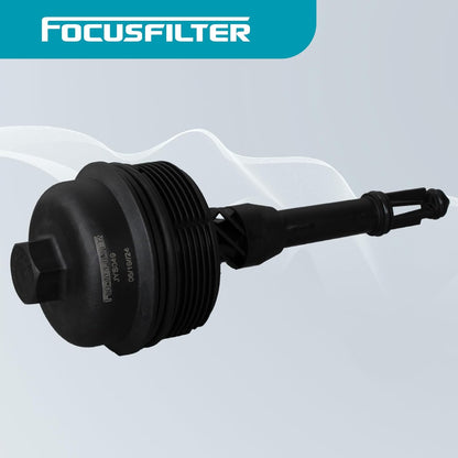 A2701800400 A2701800438 Oil Filter Housing Cap Assembly Compatible with Mercedes-Benz C300 2015-2019, C350e 2016-2018, E300, CLA250, GLA250, GLC300, GLC350e, B250, Metris, SLC300, SLK300, 2.0L