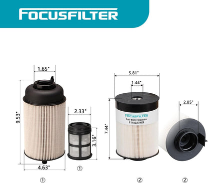 FS20083 Fuel Water Separator Filter PF9908 Fuel Filter Replace A0000905051 A48507 A485007 PF46145 A4720900651 FK13834 L5104F KX2765 KX2769 Compatible with ISX DD13 DD15 DD16 Detroit Diesel Engines