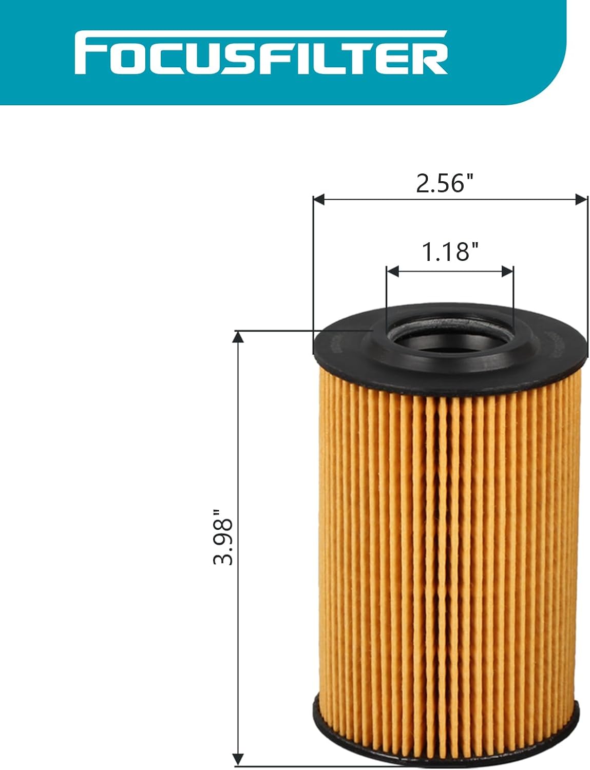 03L115562 Oil Filter Compatible with 2012-2014 Passat 2.0L L4 Diesel TDi Engine Replaces# HU7008Z