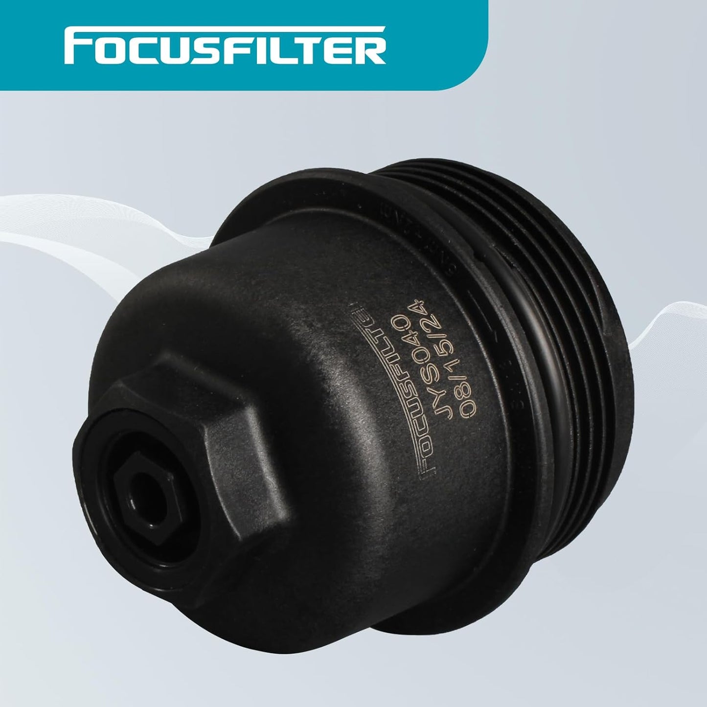 Engine Oil Filter Housing Cover Cap No.11428575907 for BMW X1 28i 2.0L 2016-2019 for BMW X2 2018-2019 Plastic Black