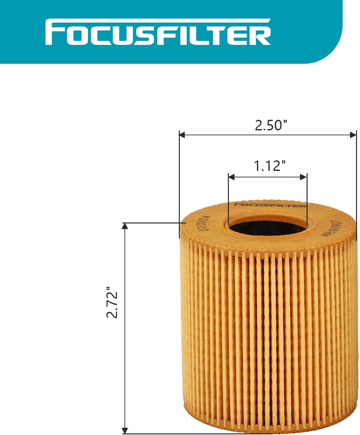 HU711/51X Oil Filter Compatible with Mini Cooper 11427622446/11427557012 For Mini R55 R56 R57 R58 R59 R60 R61 1.6 L4