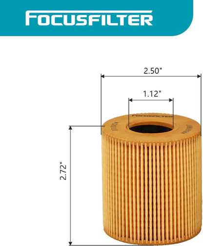 HU711/51X Oil Filter Compatible with Mini Cooper 11427622446/11427557012 For Mini R55 R56 R57 R58 R59 R60 R61 1.6 L4