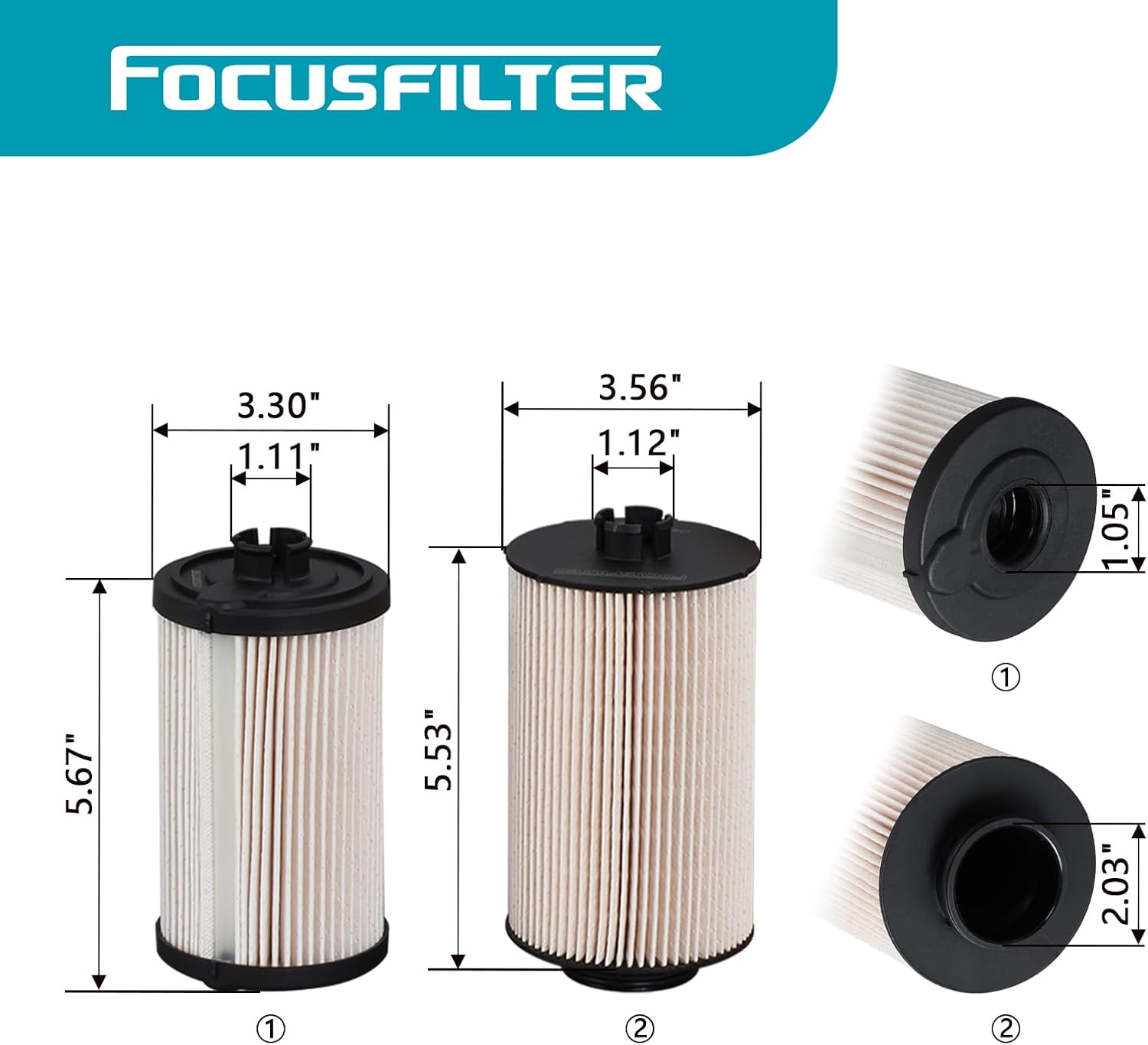 1884207C91 1884207C92 Fuel Filter Kit Compatible with International Replace Wix WF10066 PF9914KIT L7662FK PFF33286 FK22005 P551625