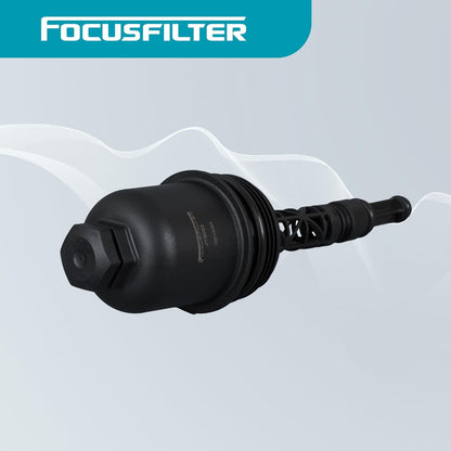 2711800238 Oil Filter Housing Cap Assembly Compatible with Mercedes-Benz W203 Series C230 2003-2005 Sedan, S203 Series C230 2003-2005 Coupe, 1.8L, Oil Filter Housing Cover