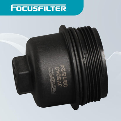 Engine Oil Filter Housing Cover Cap No.11428575907 for BMW X1 28i 2.0L 2016-2019 for BMW X2 2018-2019 Plastic Black