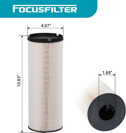 K37-1021 Fuel Filter Replace L5113F PF46236 FS20207 WF10566 R6176XL10 Compatible with 2013-2020 Peterbilt T680 Base Straight Truck/Tractor Truck/Gliders Turbocharged EPA 17 ISX-15 ISX-12