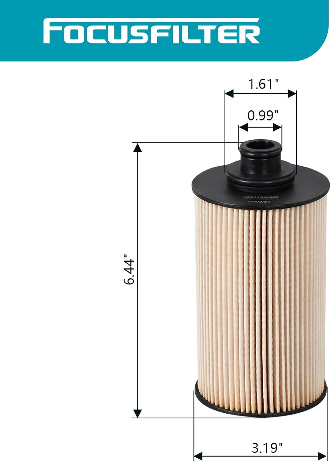 13055724 Oil Filter Compatible with JLX-447A Replace for WP6/JLX-447A Engine Oil Filter Element