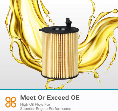 Oil Filter compatible with FIAT LANCIA 500 500L Panda Mito 955 55224598