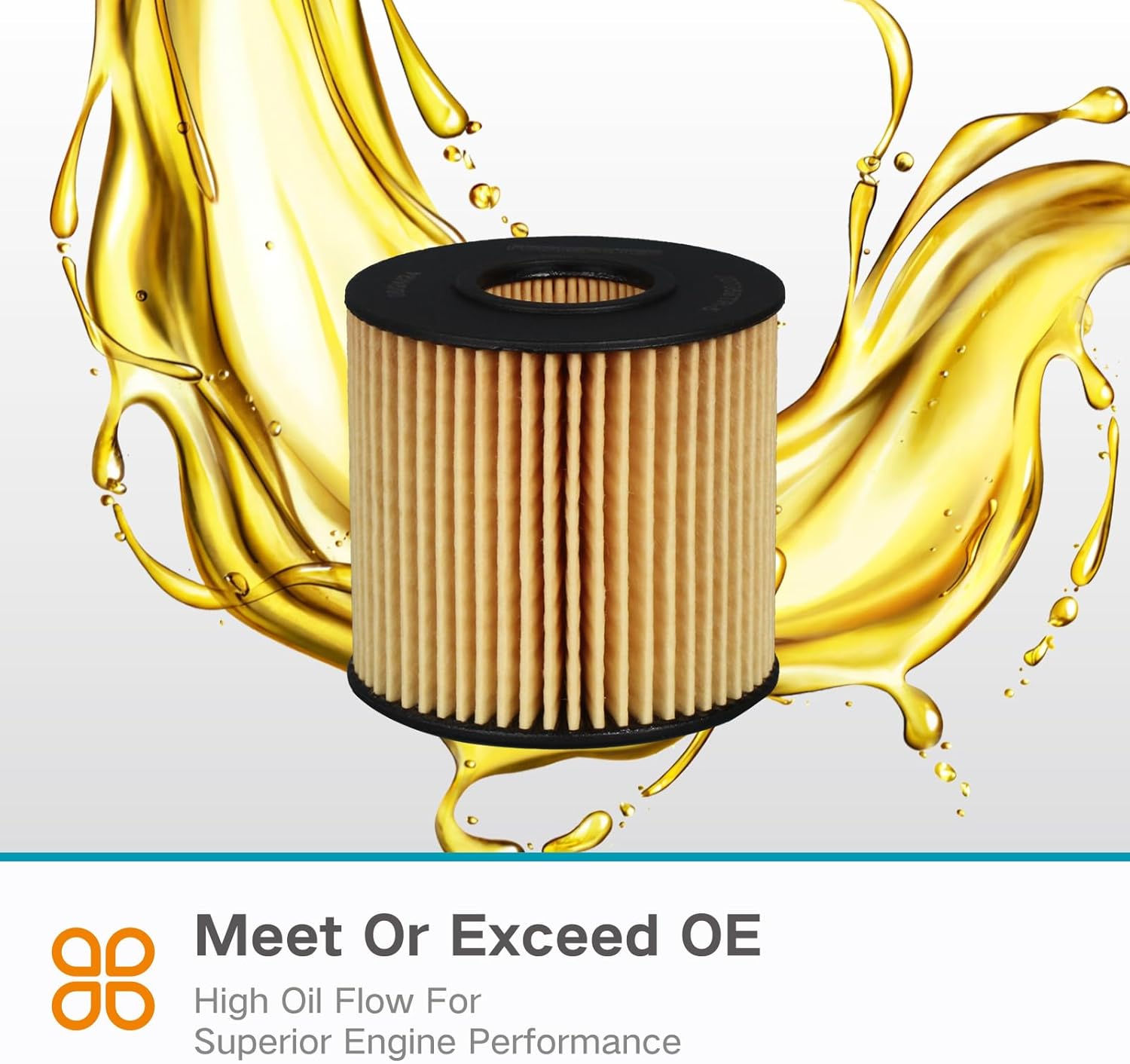 Oil Filter For ES300H, ES350, GS200, GS350, IS200T, NX200T, RC200T, RX350, RX450H, Avalon, Camry, Highlander, RAV4, Sienna, Tacoma, Venza, Replace CH9972, 4152-YZZA1, 04152-31110