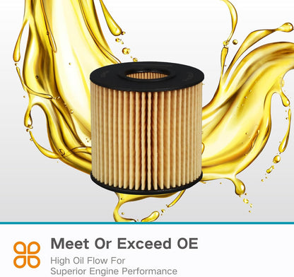 Oil Filter For ES300H, ES350, GS200, GS350, IS200T, NX200T, RC200T, RX350, RX450H, Avalon, Camry, Highlander, RAV4, Sienna, Tacoma, Venza, Replace CH9972, 4152-YZZA1, 04152-31110