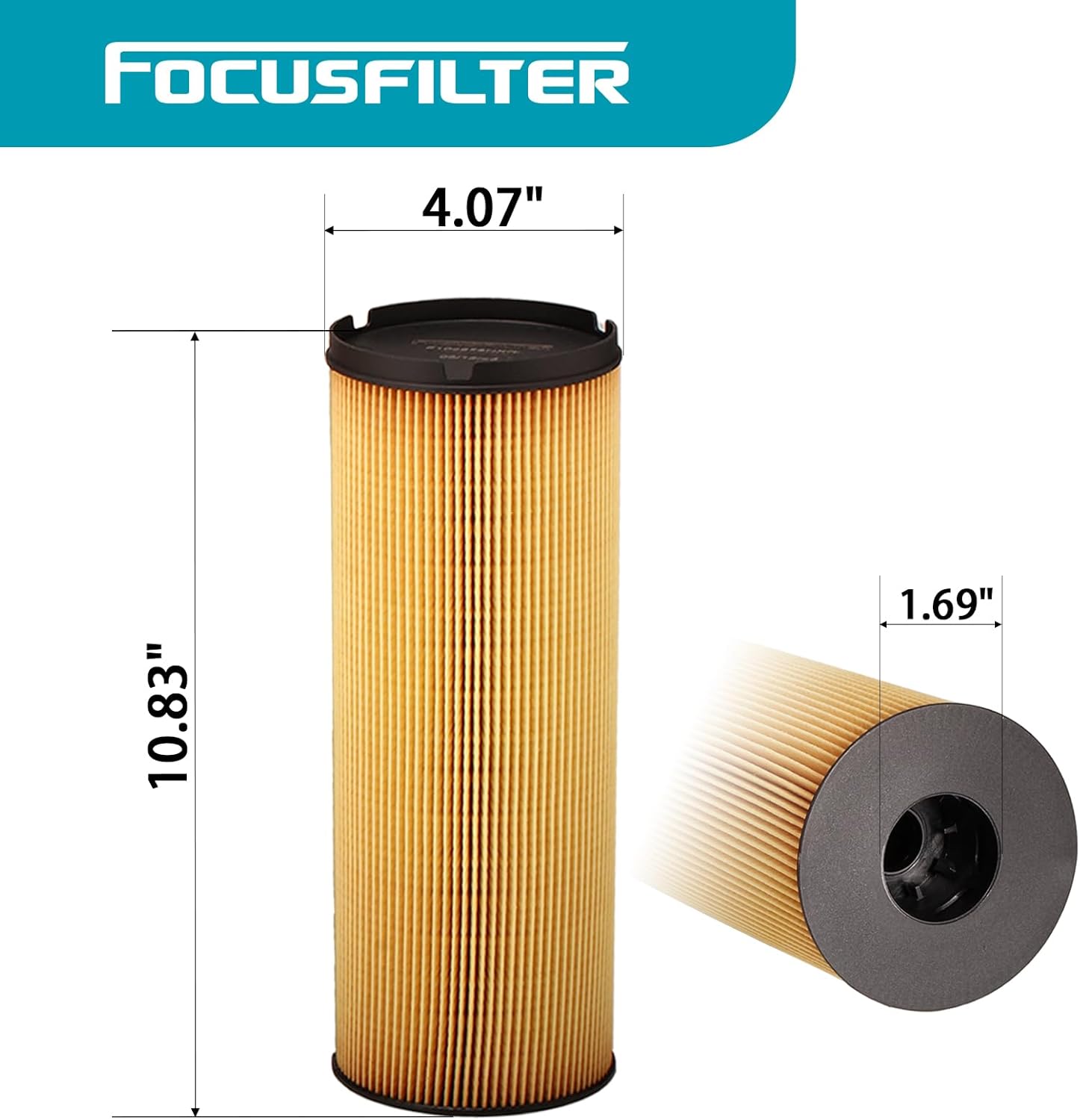 K37-1022 Fuel Filter Compatible with Peterbilt Kenworth Truck EPA 17 MX-13 MX-11 2007-up FS20208 WF10518 PF46237 PF46237 FX56237 Element