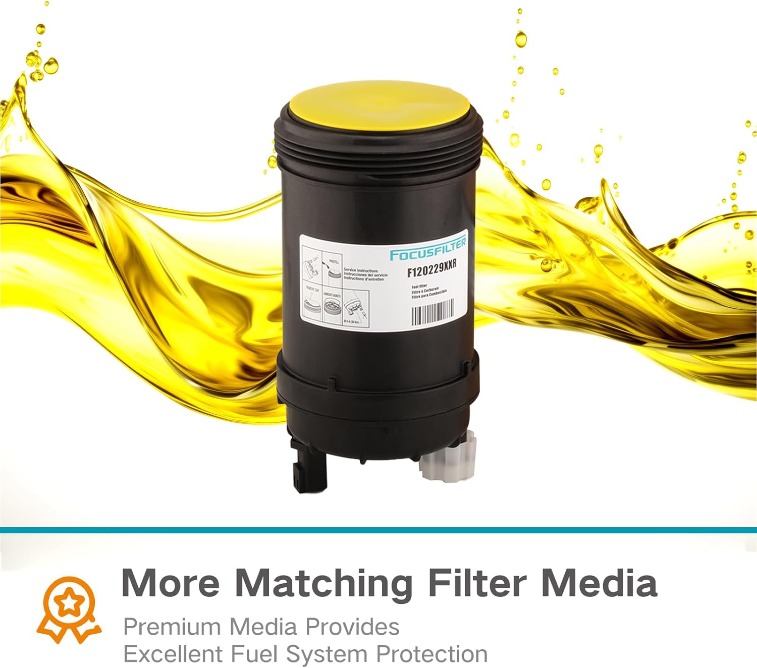 FS1098 LFF1098 5319680 5308722 FS20038 Fuel/Water Separator PCV Valve Compatible with FS1098 Cummins Freightliner Diesel Engine Filter for W100CFI W120CFI W130CFI ISB/QSB 6.7 ISL8.9 Series