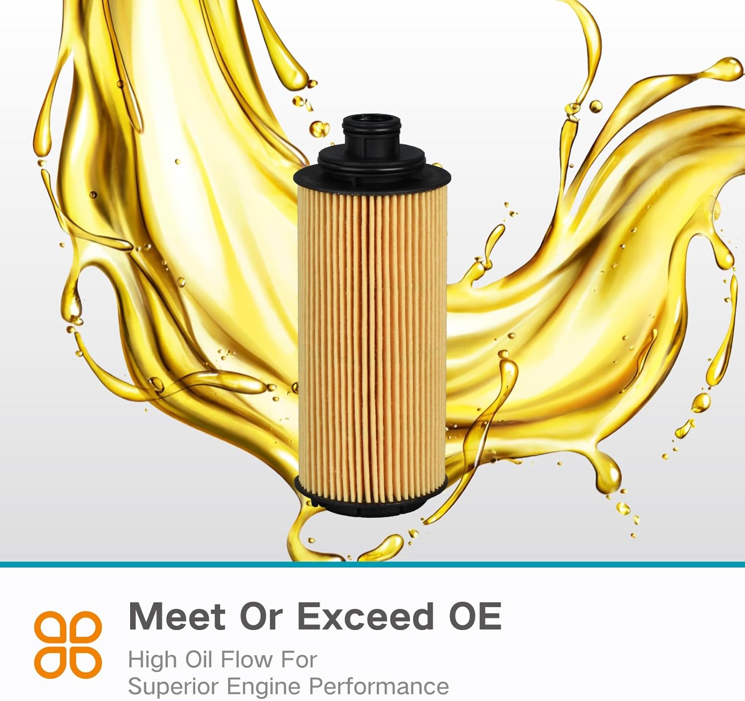 OIL FILTER FOR 12636838 TRAILBLAZER 2012-2014 and Cap Seal (O-Ring)