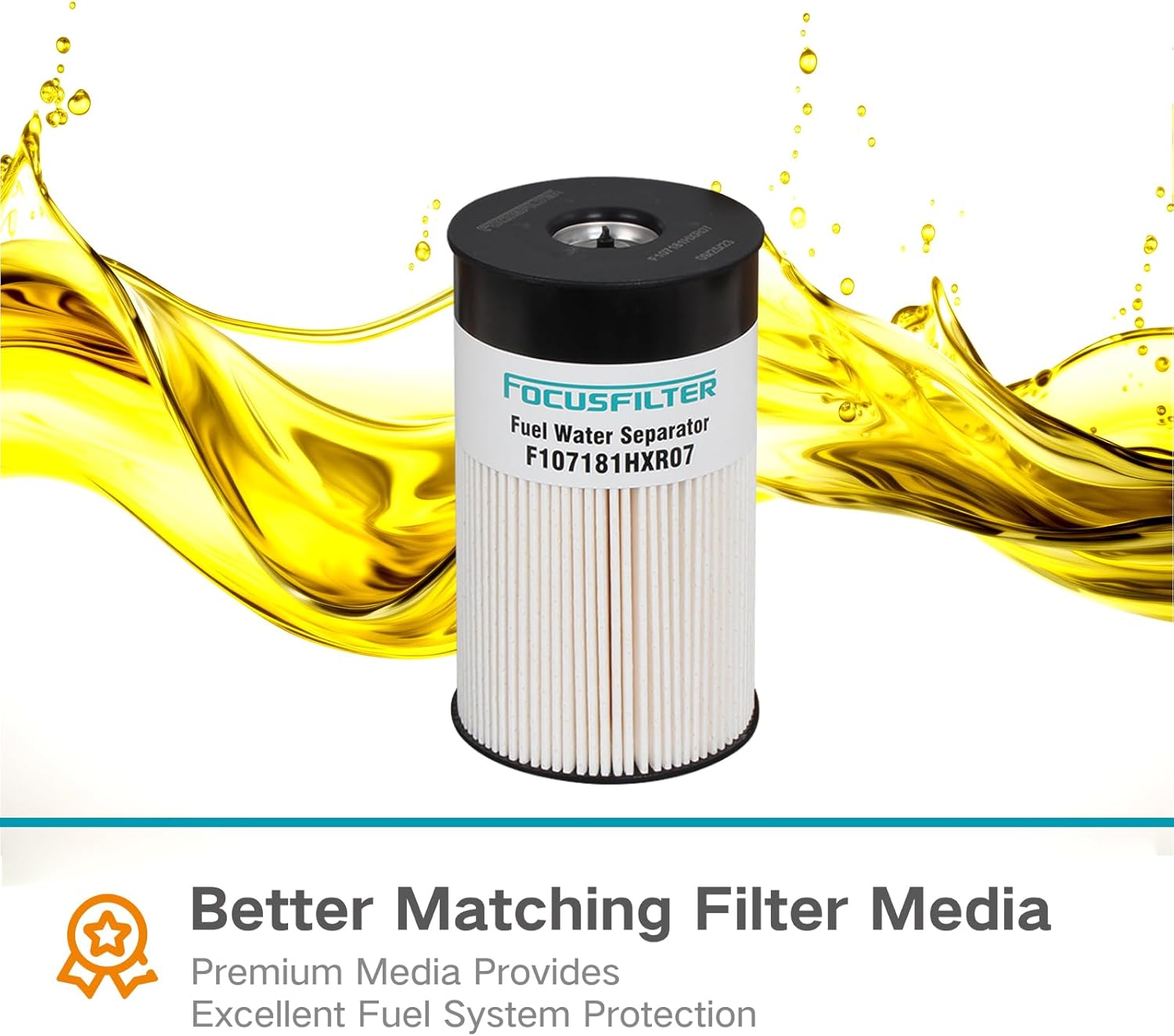 FS19763 Fuel Water Separator 7 micron Replaces P550851 PF7930 WF10005 21737499 85120233 FS19763 P550849 L9765 L9763FXL 33763 FS19764 FS19766 PF9814 102761 Compatible with Cummins ISX