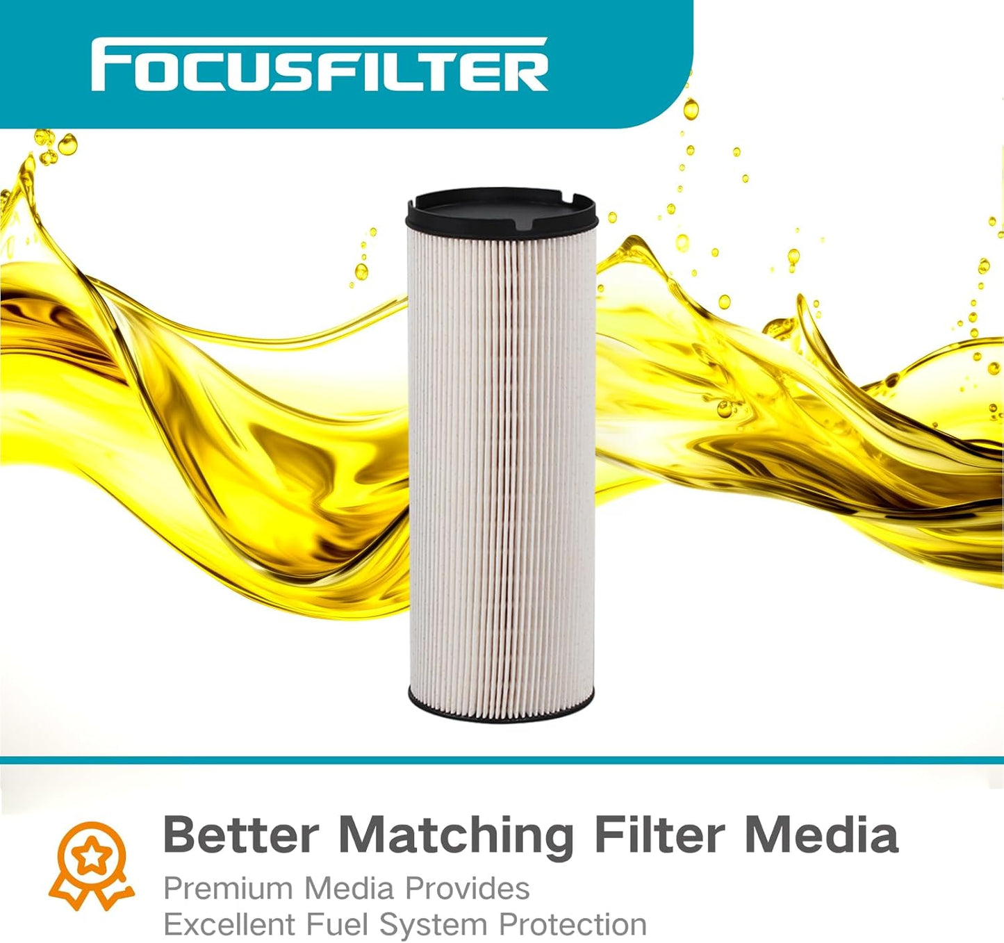 K37-1021 Fuel Filter Replace L5113F PF46236 FS20207 WF10566 R6176XL10 Compatible with 2013-2020 Peterbilt T680 Base Straight Truck/Tractor Truck/Gliders Turbocharged EPA 17 ISX-15 ISX-12