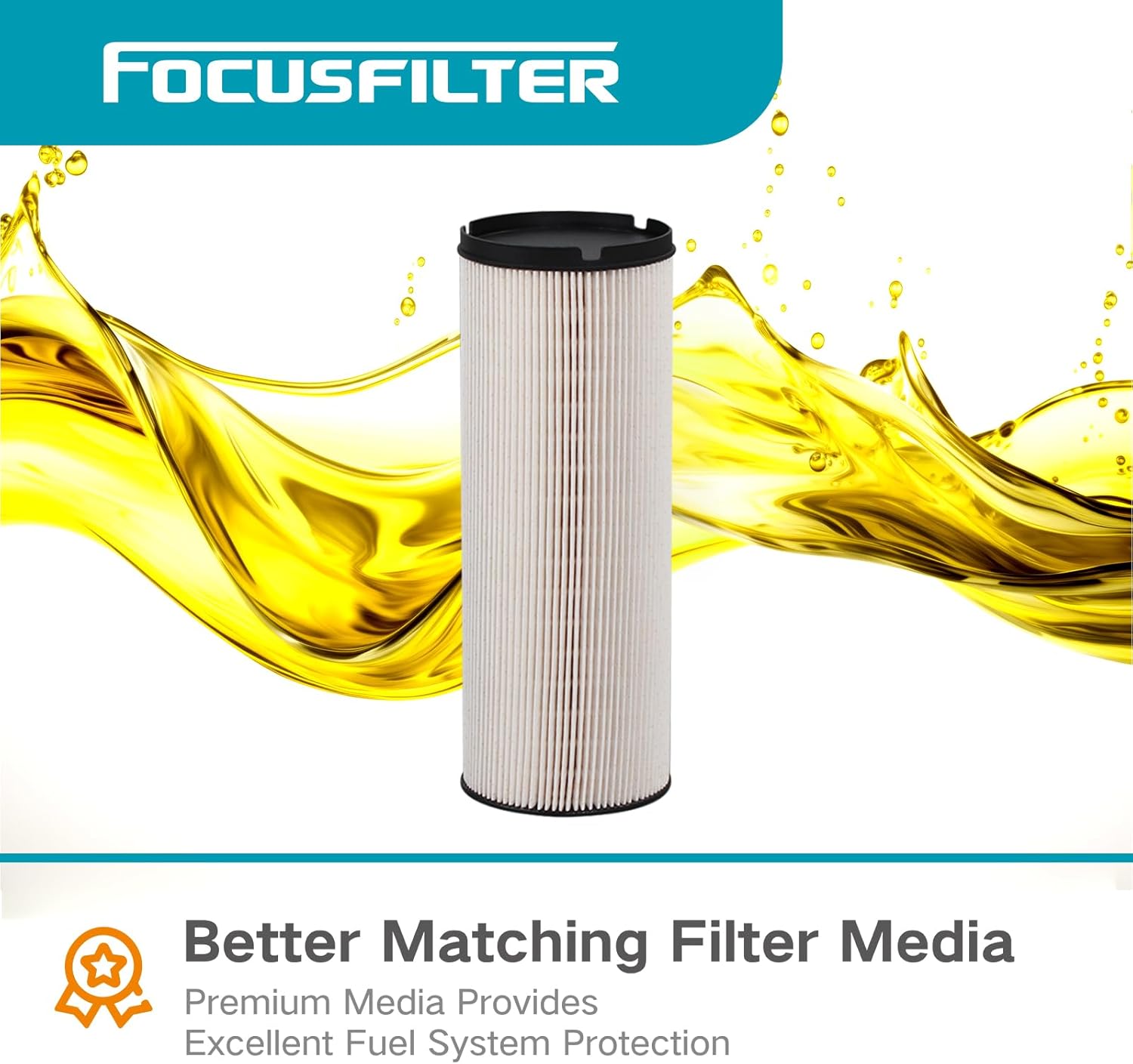 K37-1021 Fuel Filter Replace L5113F PF46236 FS20207 WF10566 R6176XL10 Compatible with 2013-2020 Peterbilt T680 Base Straight Truck/Tractor Truck/Gliders Turbocharged EPA 17 ISX-15 ISX-12