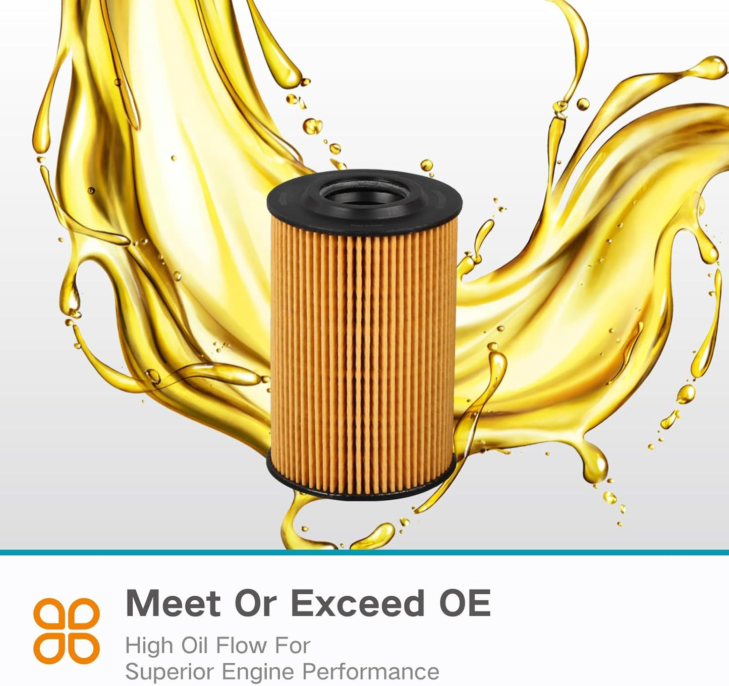 03L115562 Oil Filter Compatible with 2012-2014 Passat 2.0L L4 Diesel TDi Engine Replaces# HU7008Z