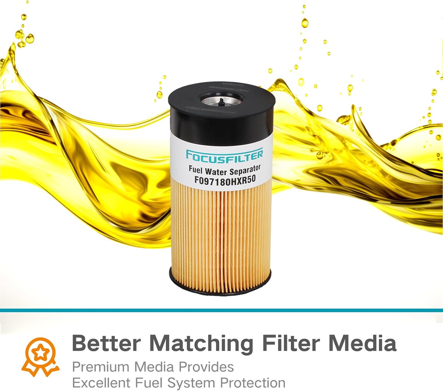 FS19729 P550737 FS550737 33657 Fuel Water Separator Filter 50 micron Compatible with Fleetguard Cummins Volvo Vnl Truck Replace PF2039 382116 382115 2586814C1 2191P550737 103865 8511406