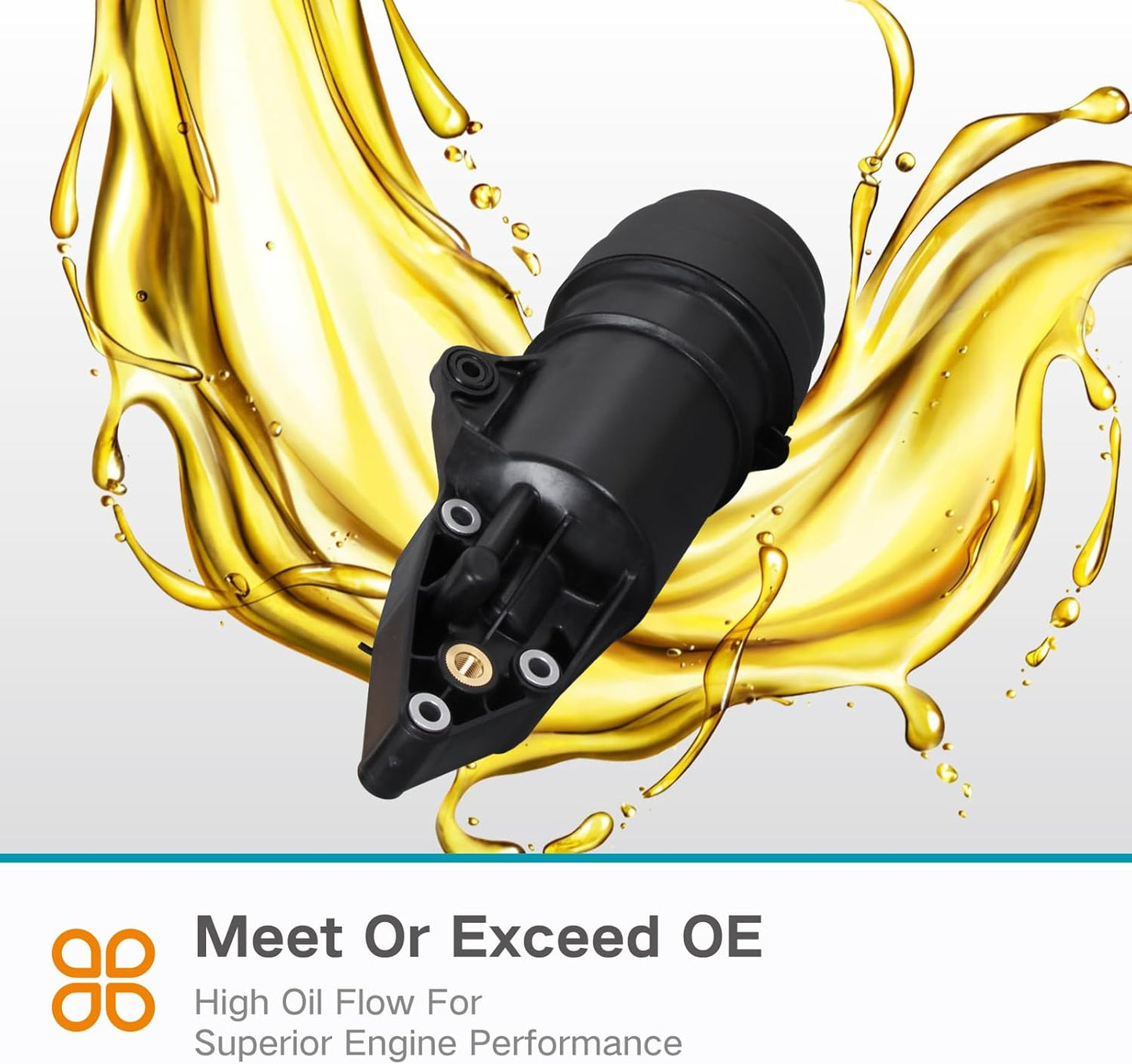 06E115405A 06E115405C 06E115405K Oil Filter Housing Cap Assembly Compatible with Audi A4 2005-2008, A4 Quattro 2005-2012, Q5, Q7, A5 Quattro, A6, A6 Quattro, A7 Quattro, A8