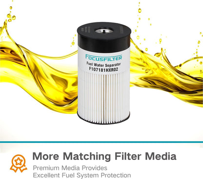 FS19766 Fuel Water Separator 2 microns Replaces 5580012785 102525 382137 57456 84456 7456 P550852 Compatible with Cummins ISX