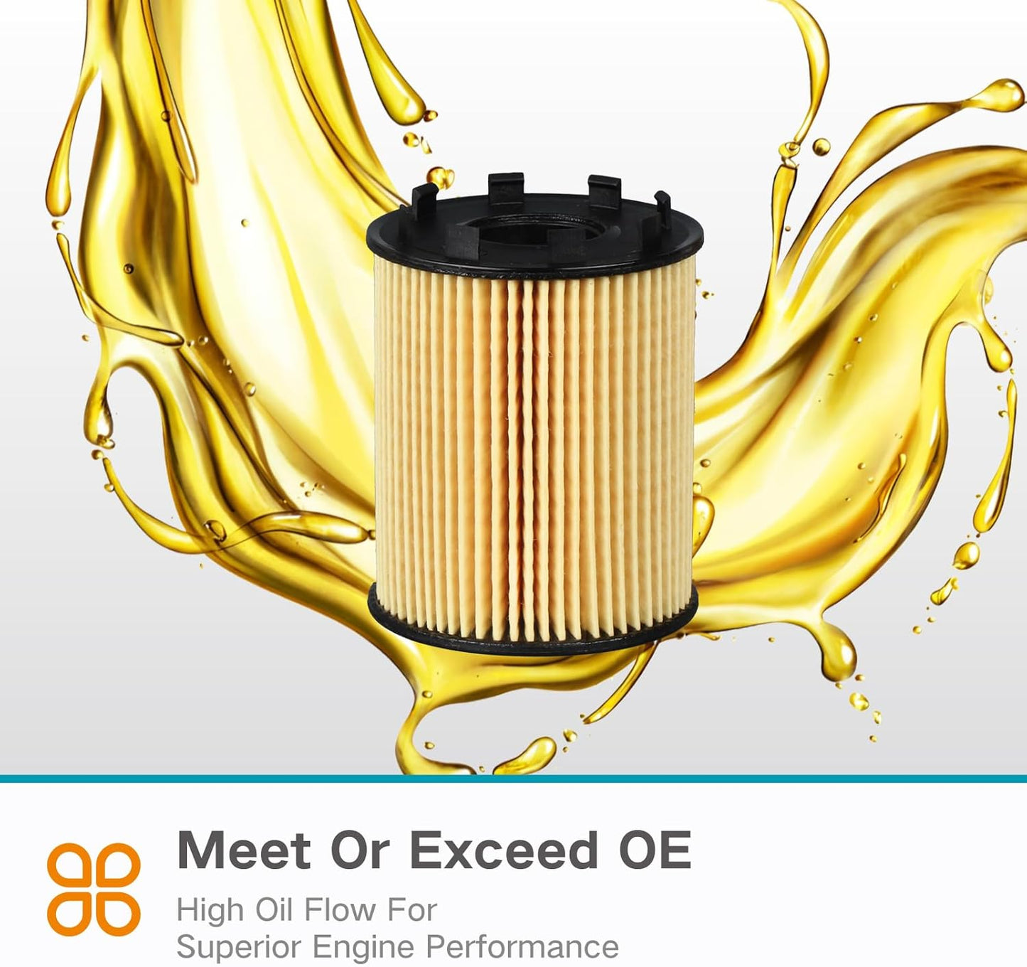 Engine Oil Filter with Seals No.68102241AA/73500049/71765460/71773176/6001073250 for Dart 1.4L 2013-2016 for Fiat 500 1.4L 2012-2019