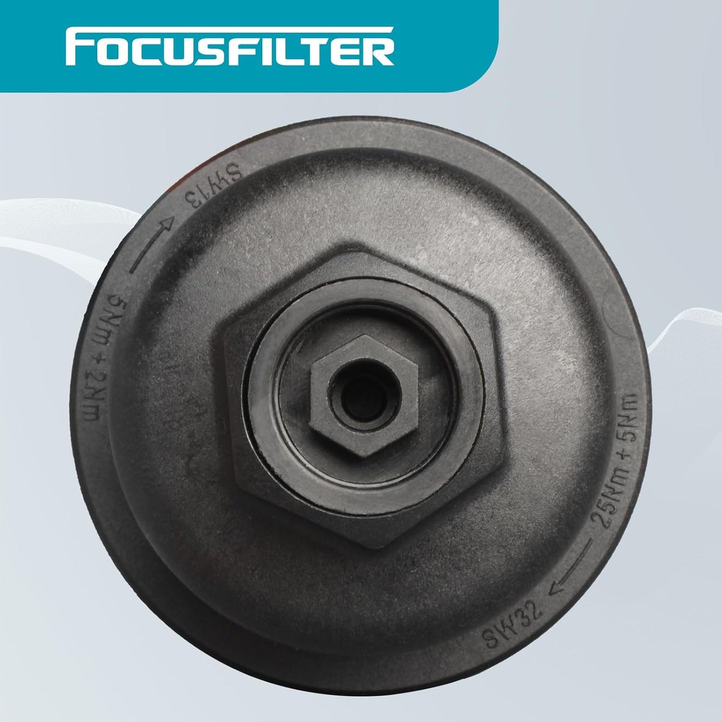 Engine Oil Filter Housing Cover Cap No.11428575907 for BMW X1 28i 2.0L 2016-2019 for BMW X2 2018-2019 Plastic Black