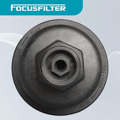 Engine Oil Filter Housing Cover Cap No.11428575907 for BMW X1 28i 2.0L 2016-2019 for BMW X2 2018-2019 Plastic Black