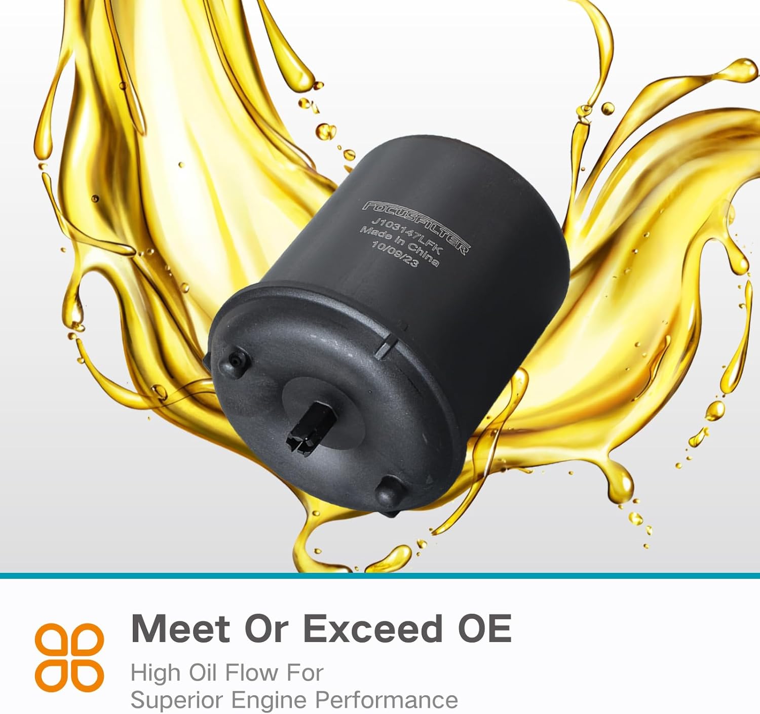 Engine Oil Filter Compatible with SCANIA AUGER Replace 113408 2731875 2412444