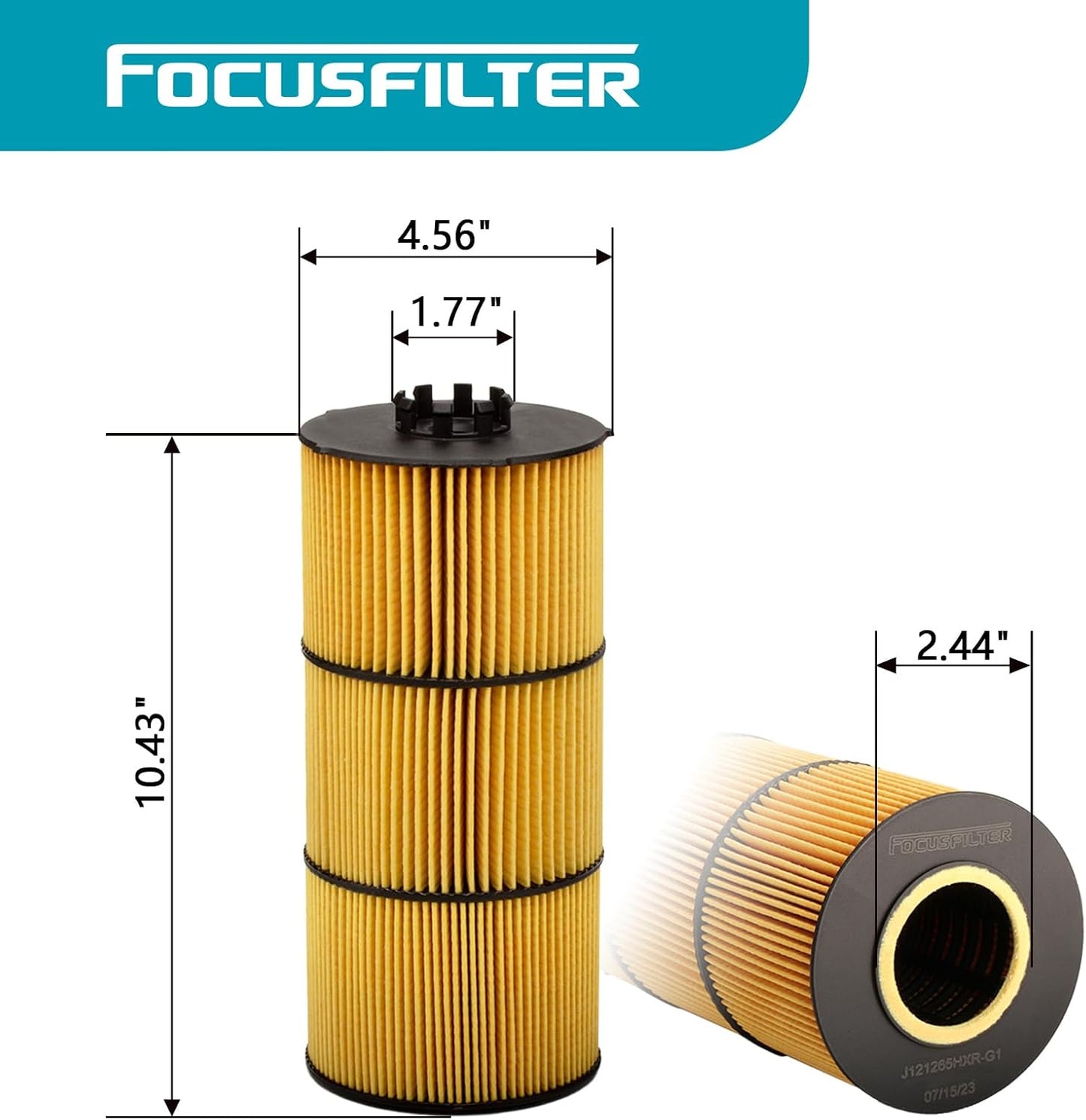 P551005 Oil/Lube Filter Compatible with Trucks & Buses 114SD 122SD Cascadia L6 Western Star Trucks 4700SB 4900FA Detroit Diesel Engine Replaces LF17511, A4731800909, A4721800509, A4721800109, P7505