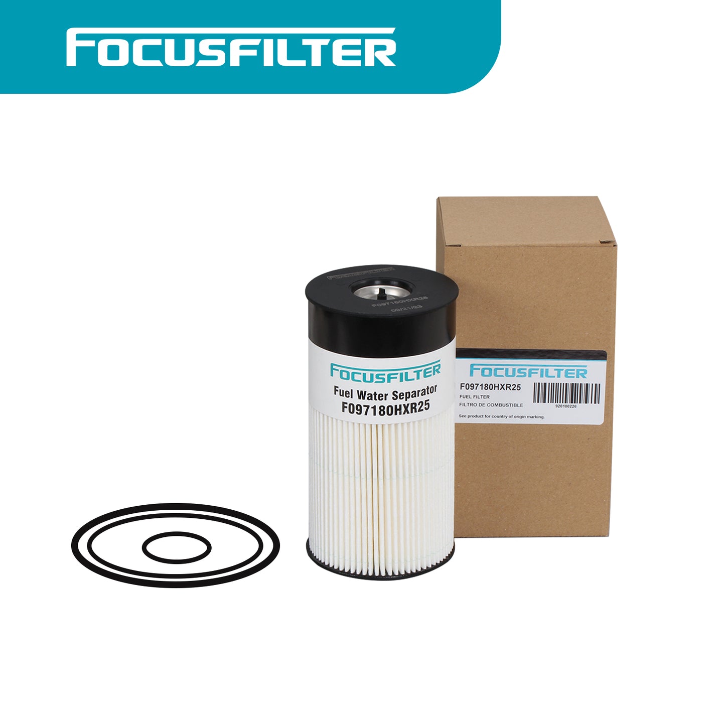 FS19728 P550736 Fuel Filter Water Separator 25 micron Replaces PF7782 33656 L3578FXL F76042 382119 FS550736 VABPN10G369FS 5839FS19728 84273566 Compatible with Cummins ISX ISM ISX15 X15 Engine