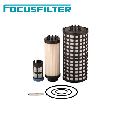 PF9924 Fuel Filter Kit Replace PF9806 KIT A0000904251 33849 FK48555 P550954 L5091F FK48556 Compatible with Detroit Diesel DD13 12.8L DD15 14.8L DD16 15.6L Engines