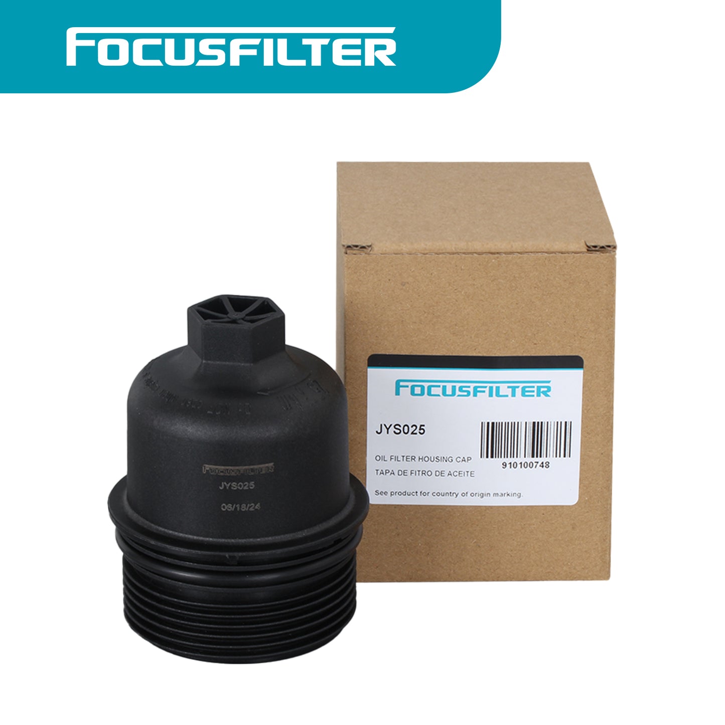 68191350AA Oil Filter Housing Cap Replace 917-190 Compatible with C-hrysler D-odge J-eep R-am - 200, 300, Challenger, Charger, Durango, Grand Caravan, Journey, Cherokee, Grand Cherokee, Wrangler